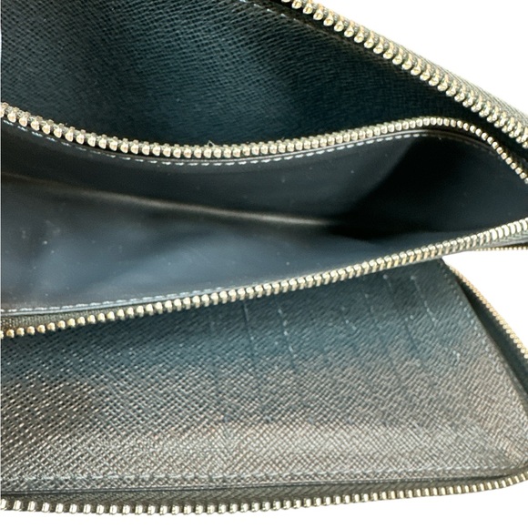 LV06 Louis Vuitton Long Zipvertical wallet in Rare Monogram Cobalt Stripe Canvas - Picture 4 of 8